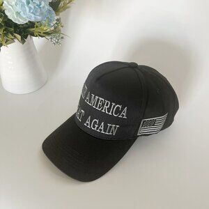 Donald Trump MAGA Hat Embroidered Adjustable Black